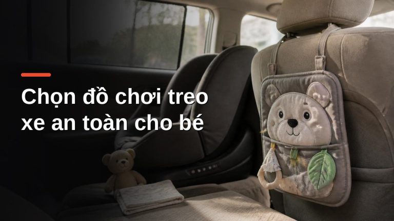 Đồ chơi vải mềm treo lưng ghế trước ô tô, an toàn cho trẻ nhỏ ngồi ghế an toàn hàng sau