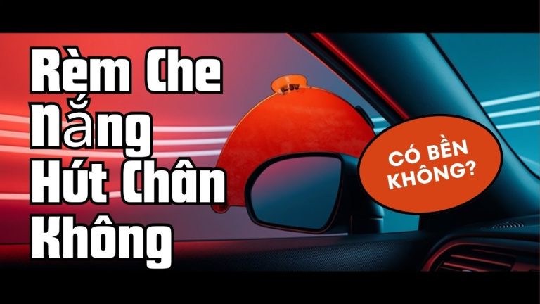 Rèm che nắng ô tô loại giác hút gắn trên kính cửa sổ xe hơi, minh họa bài viết đánh giá độ bền rèm che nắng hút chân không