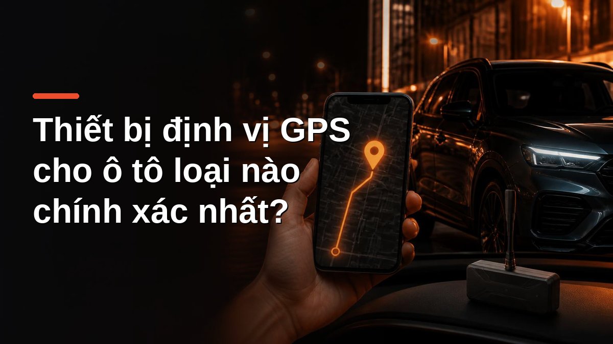 Điện thoại hiển thị vị trí xe trên bản đồ từ thiết bị định vị GPS gắn trên ô tô